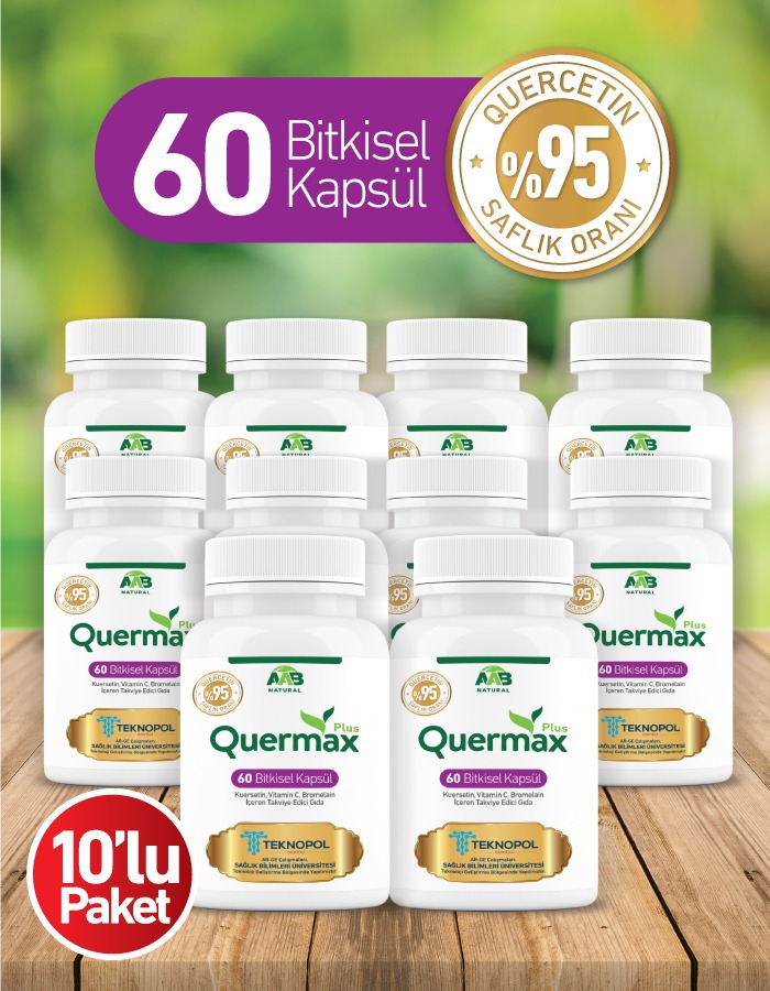 Quermax Plus Quercetin 60 Kapsül 10’lu Paket