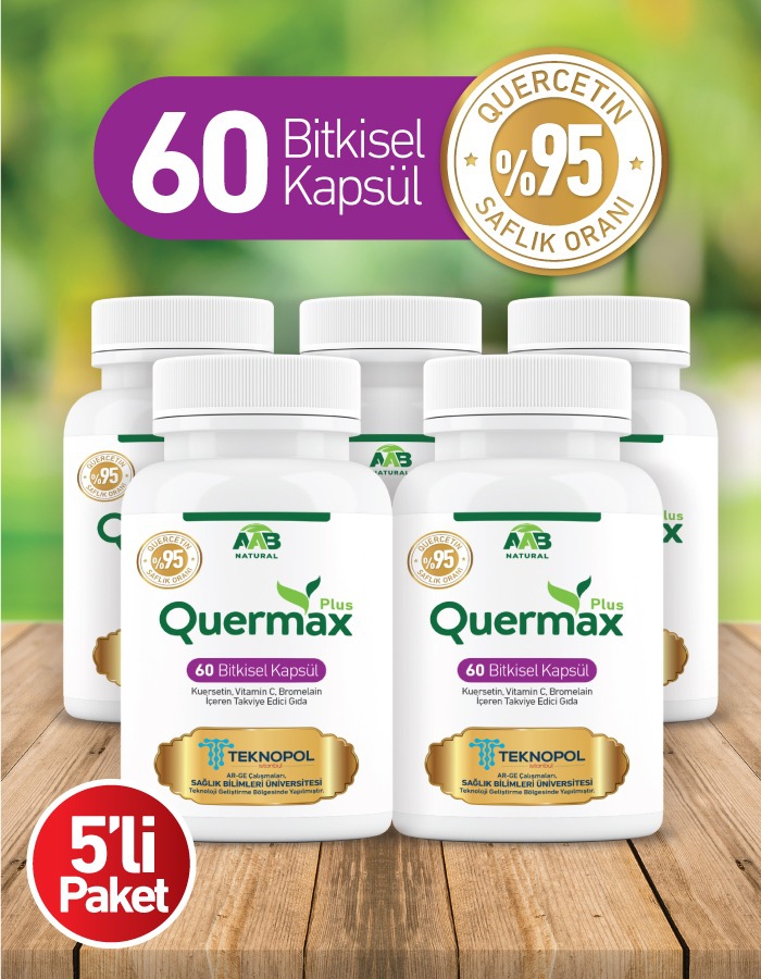 Quermax Plus Quercetin 60 Kapsül 5’li Paket